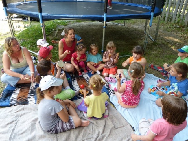 Hudební vystoupení na vánoční besídce Sokola Koterov